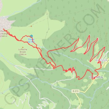 Pointe des Arangles GPS track, route, trail