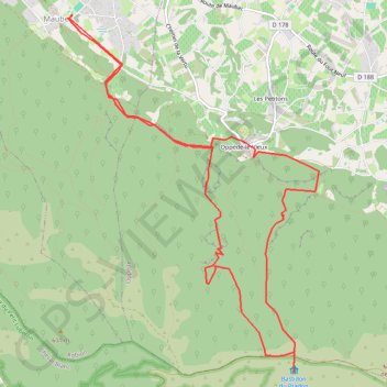 Vallon de combres GPS track, route, trail