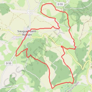 Gorges de l'Allier - Le Pouzat GPS track, route, trail