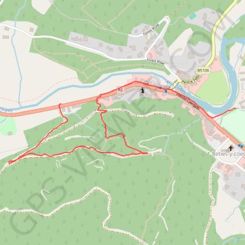 Walk by Betws-y-coed GPS track, route, trail