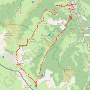 Le lac d'Arlet en circuit GPS track, route, trail