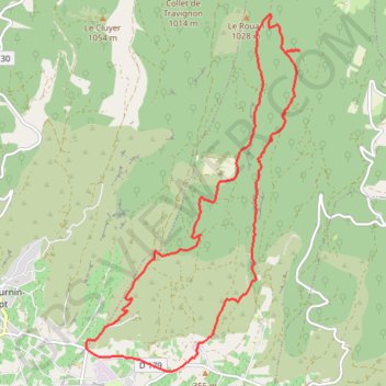 Les Esfourniaux-Villars les Apt GPS track, route, trail