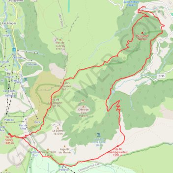 Tour de la vallée de chaudefour et puy de Sancy GPS track, route, trail