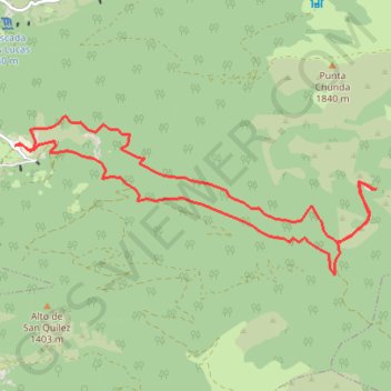 Boucle dans la vallée d'Olivan (Secteur Biescas Espagne) GPS track, route, trail