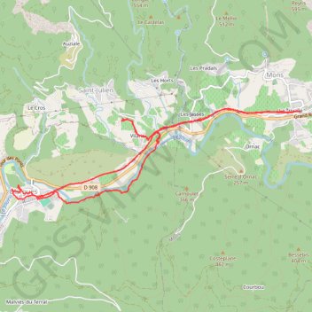 Haut Languedoc - Voie Verte - Mons La Trivalle - Ollargues GPS track, route, trail
