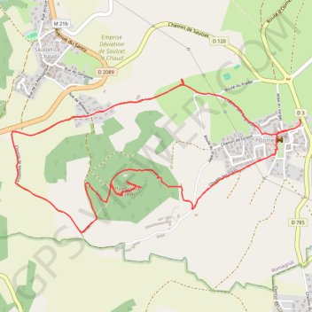 Le Puy Giroux près d'Opme GPS track, route, trail