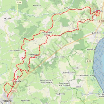 La JCM - randonnée en pays valognais GPS track, route, trail