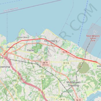 Henry Hudson Trail GPS track, route, trail