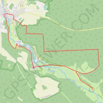 Vauclair GPS track, route, trail