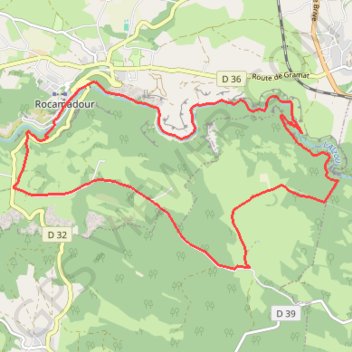 Rocamadour La Pannonie GPS track, route, trail