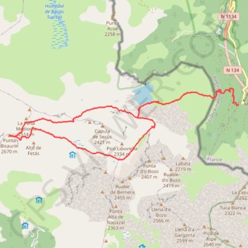 Visaurin en boucle GPS track, route, trail