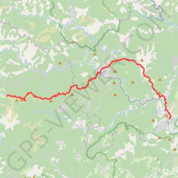 GR61 De Anduze au Col de l'Asclier (Gard-Cévennes) GPS track, route, trail