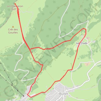 Boucle du Chasseron GPS track, route, trail