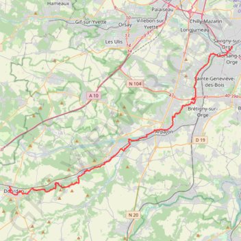 Trans'Orge GPS track, route, trail