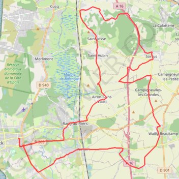 La Fontaine aux Linottes - Berck GPS track, route, trail