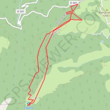 La cabane d'Icheus GPS track, route, trail