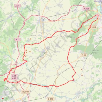 Concentration à Artonne GPS track, route, trail