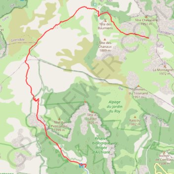 Hauts-Plateaux du Vercors - jour 1/2 GPS track, route, trail