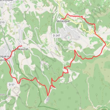 Venasque - Beaucet GPS track, route, trail