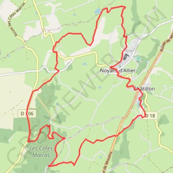 Les Côtes Matras GPS track, route, trail
