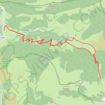 Plateau de Castet GPS track, route, trail