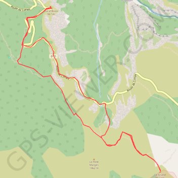 Le Grand Margès du col d'Illoire GPS track, route, trail