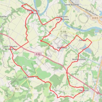 Circuit du Vignoble du Marmandais - Meilhan-sur-Garonne GPS track, route, trail