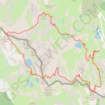 Lacs de Lausfer GPS track, route, trail