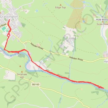 Grassington - River Wharfe GPS track, route, trail