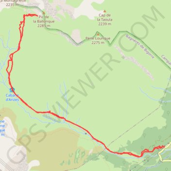 Pic de Ballonque GPS track, route, trail