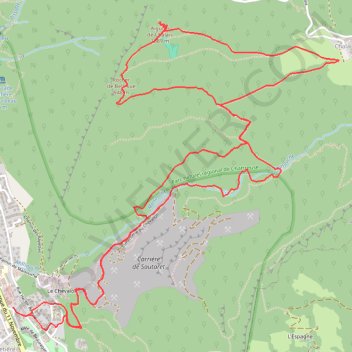 Rocher de Bellevue et Aiguille de Chalais depuis le Chevalon GPS track, route, trail