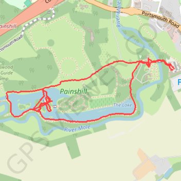 Painshill Loop GPS track, route, trail