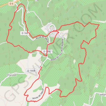 Marche Vigreronne à Sabran GPS track, route, trail