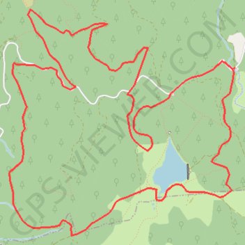 Tour du lac des Pises GPS track, route, trail