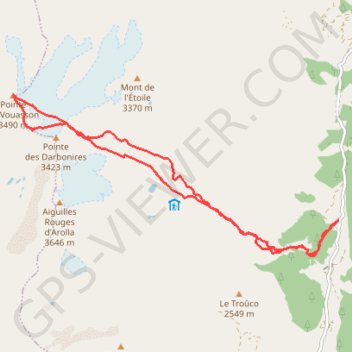 Pointe de Vouasson GPS track, route, trail