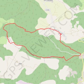 Randonnée raquettes de Fein GPS track, route, trail