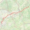 Pelgrimsweg van Vezelay deel 1 N Vezelay - Bourges - Gargilesse GPS track, route, trail