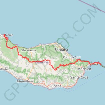 "Madeira" - 120 km Inselquerung mit allem was die Insel zu bieten hat! GPS track, route, trail