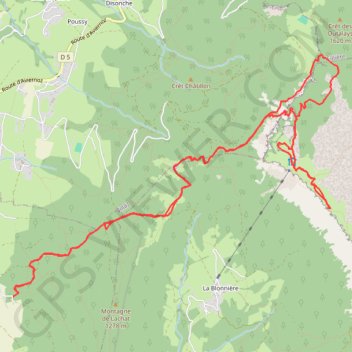 Tête et sommet du Parmelan GPS track, route, trail