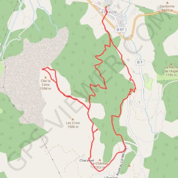 Clôt La Cime La Breole GPS track, route, trail