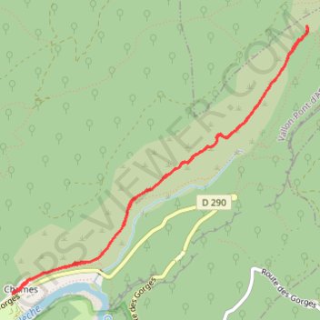 Source du Tiourre GPS track, route, trail