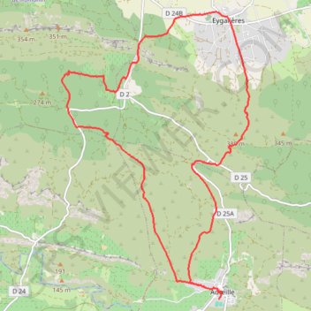 Aureille - Eygalières GPS track, route, trail