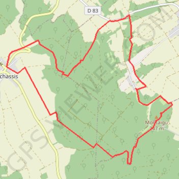 L aux Bois Vauchassis GPS track, route, trail