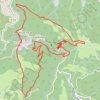 La passerelle d'Hautpoul à Mazamet GPS track, route, trail