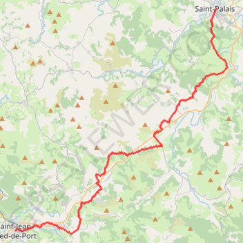 [Itinéraire] La Scandibérique de St Palais à St Jean Pied de Port étape n°2 GPS track, route, trail