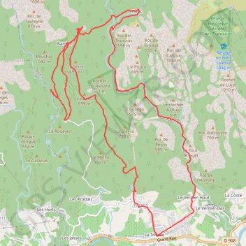 Haut Languedoc - Gorges d'Héric GPS track, route, trail