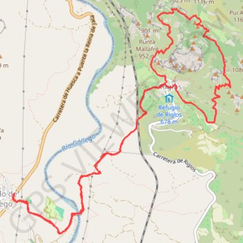 Tour des Mallos de Riglos GPS track, route, trail