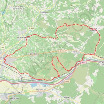 Entre Durance et Luberon GPS track, route, trail