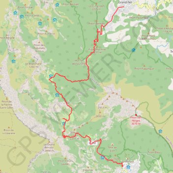 Cilaos, Mafate, La Nouvelle, Salazie GPS track, route, trail