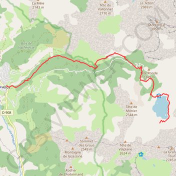 GR56 - Tour de l'Ubaye, jour 1 GPS track, route, trail